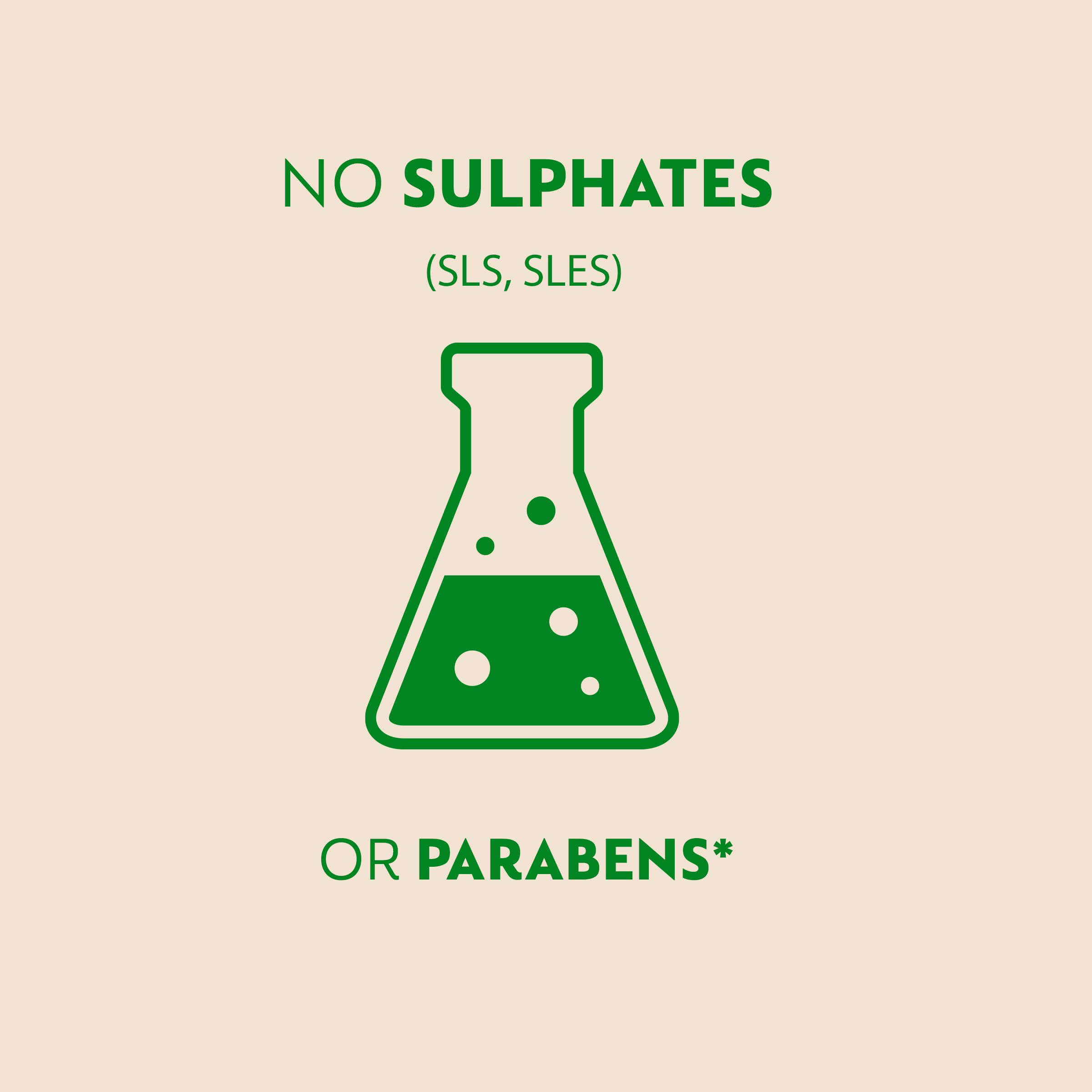 No Sulfates or Paraben